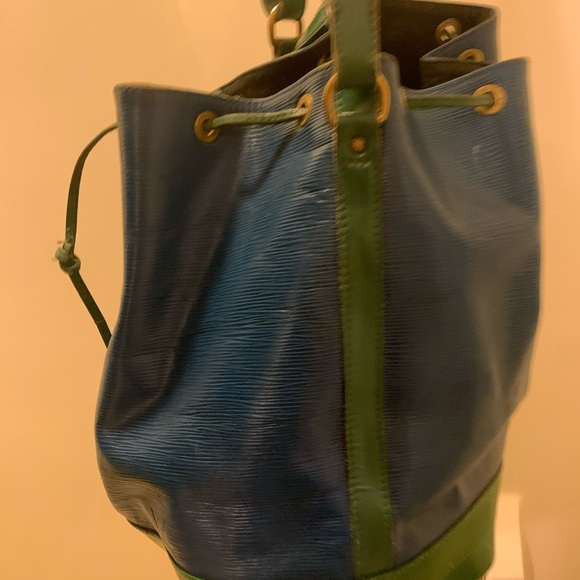 Louis Vuitton Hobo bag - gorgeous in green and blue. - Picture 3 of 11